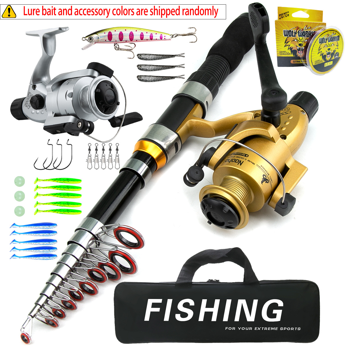 قصبة صيد تلسكوبية محمولة بطول  - مراجعة Freshwater Line وسعره