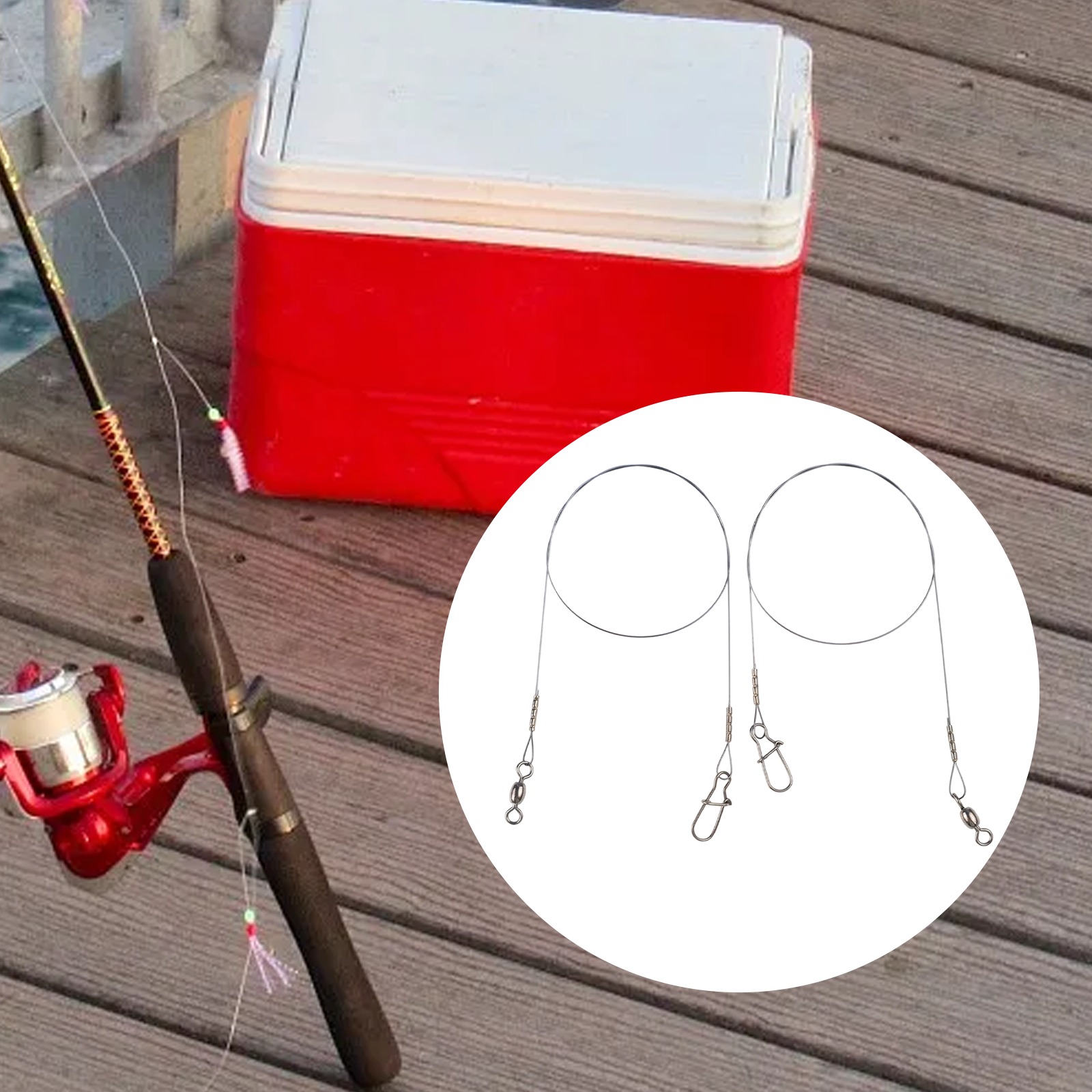 2 قطعة خط زعيم سلك التيتانيوم  - مراجعة Fishing Line Winder وسعره