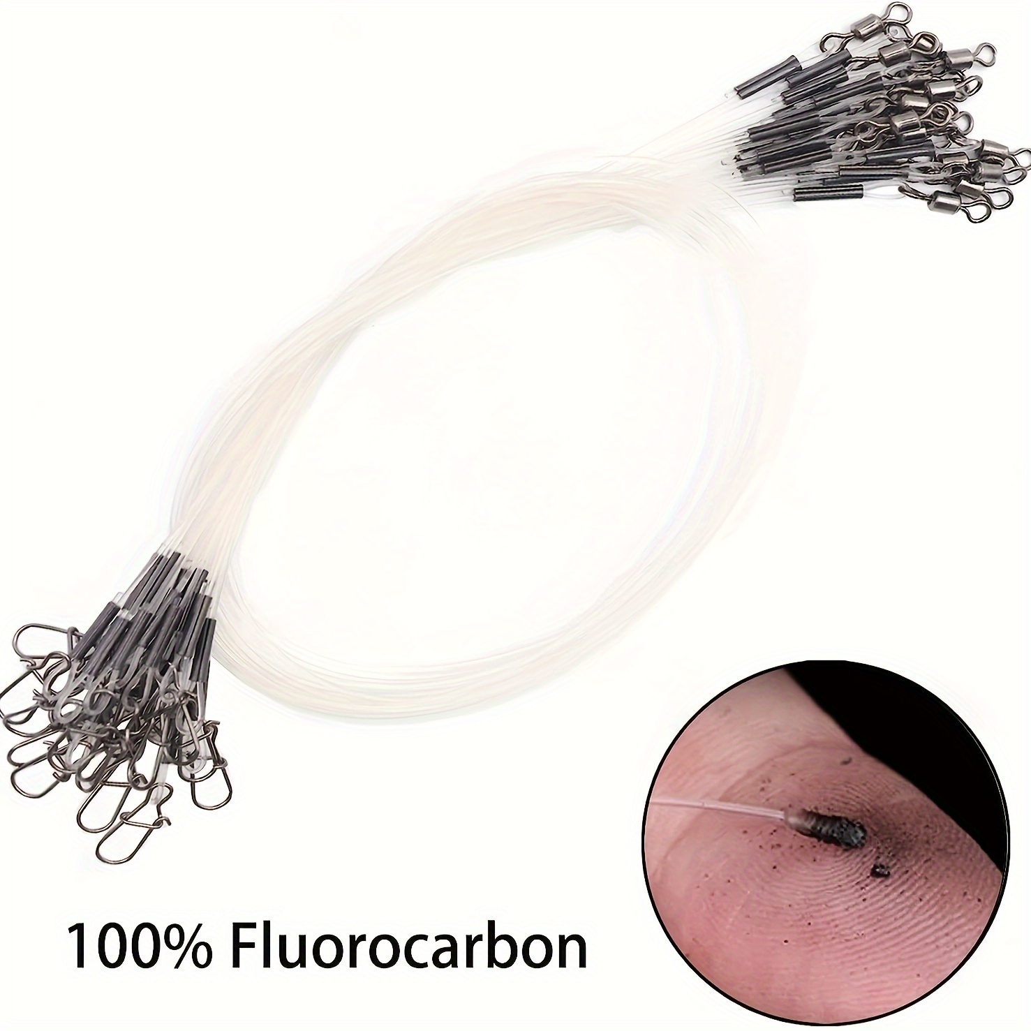 100% خط صيد الفلوروكربون دوران - مراجعة Fluorocarbon Line وسعره